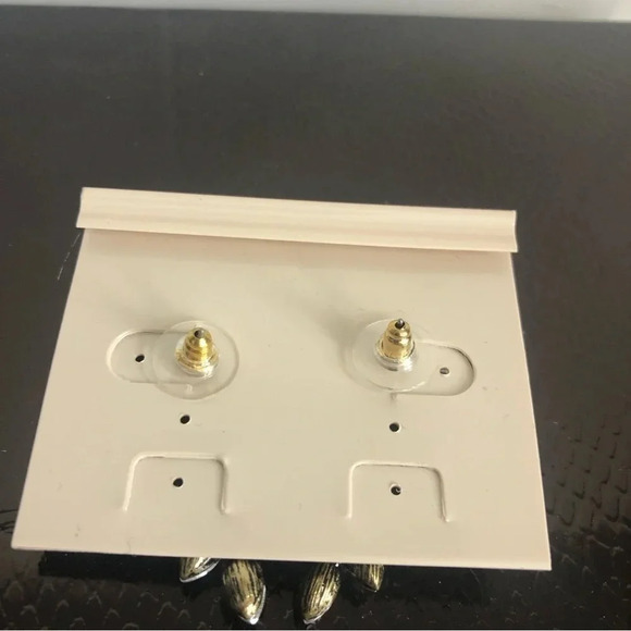 Alex Ryan Glamorous Silver Earrings | Drop Earrings | Bling | Faux Diamonds - Picture 6 of 7